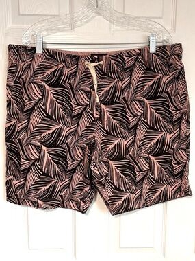 HUF palm leaf pull on shorts, size XL